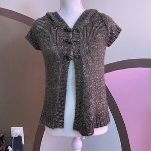 UNIONBAY White and Green Cardigan Sweater